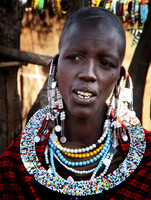 Masai Woman with Festive Jewelry